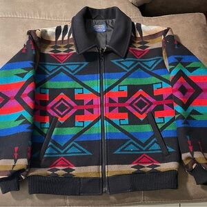 Vintage Pendleton Jacket Men’s Medium High Grade Western Wear Navajo Colorful